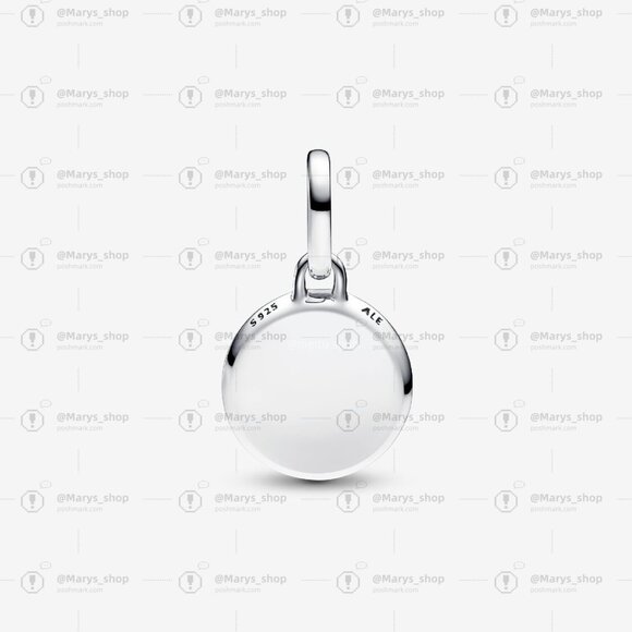 Pandora Red Murano Glass Engravable Mini Medallion Charm - Picture 3 of 7